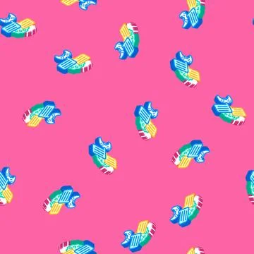 Community game development isometric icon seamless pattern Stock Illustration