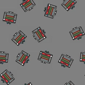 Community game development vector seamless pattern Stock Illustration