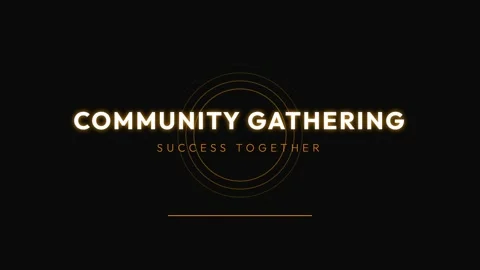 Community Gathering Concept: Modern Socializing and Connection Abstract Bac.. Stock Footage 337576588