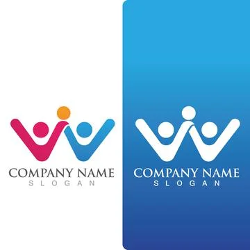 Community group logo, network and social icon Stock Illustration