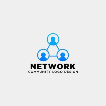 Community human logo template vector illustration icon element isolated Stock Illustration