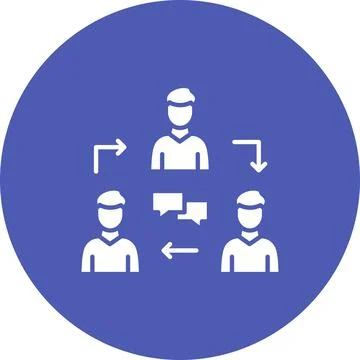 Community icon vector image. Illustrazione stock