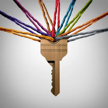 Community Key Stock Illustration