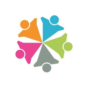 Community logo design vector design Stock Illustration