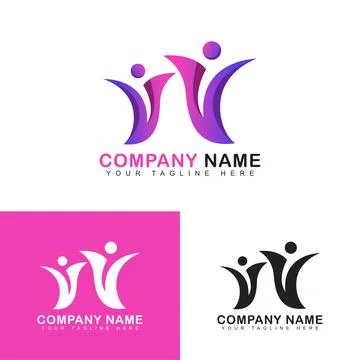 Community logo Stock Illustration