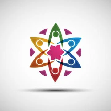 Community logo template Stock Illustration