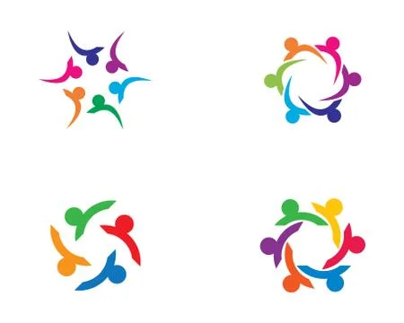 Community logo vector icon Stock Illustration