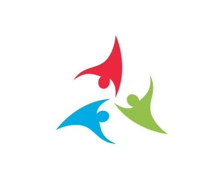 Community logo vector icon illustration Stock Illustration