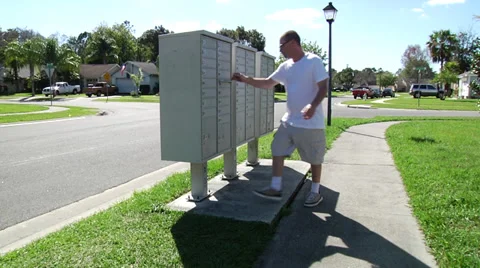 Community Mailbox 2 Stock Footage 36033352