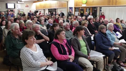 COMMUNITY MEETING AGAINST OVER DEVELOPMENT, FERNTREE GULLY, 2016 Stock Footage 160180654