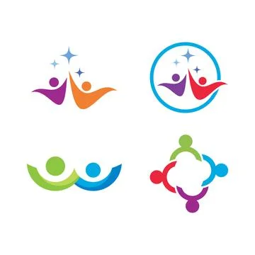 Community, network and social design Illustration