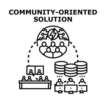 Community oriented solution developing collaborative information systems 스톡 일러스트