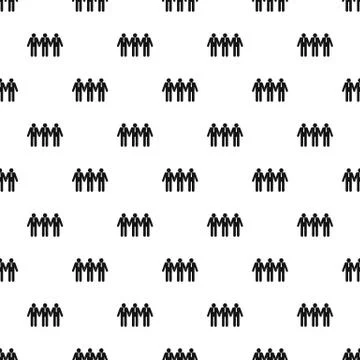Community pattern seamless vector Stock Illustration