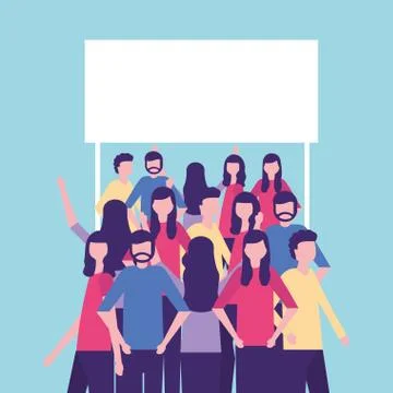 Community people activity Stock Illustration