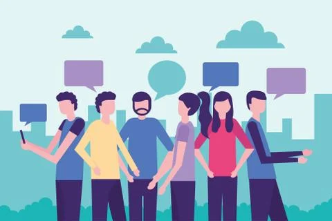 Community people activity Ilustração Stock