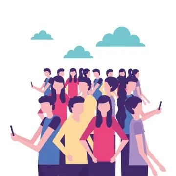 Community people activity Ilustración de archivo
