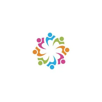 Community people logo vector design Stock Illustration