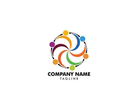 Community people logo vector Stock Illustration