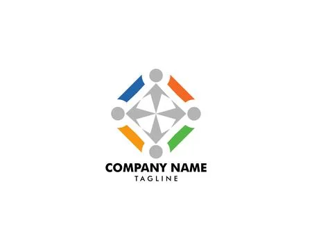 Community people logo vector Stock Illustration