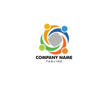 Community people logo vector Stock Illustration