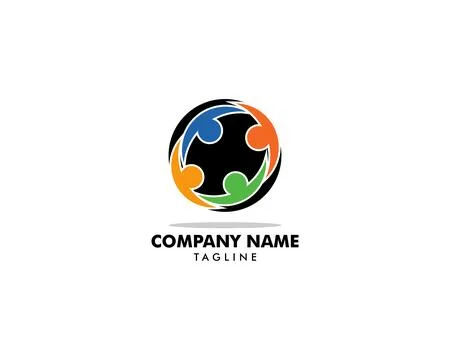 Community people logo vector Stock Illustration