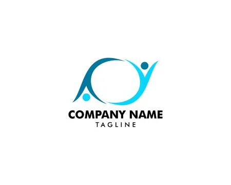 Community People vector logo design elements Stock Illustration