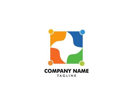 Community People Vector Logo Design Elements Illustrazione stock
