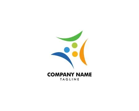 Community People Vector Logo Design Elements Stock Illustration