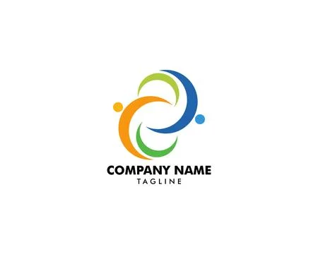 Community People Vector Logo Design Elements Illustrazione stock