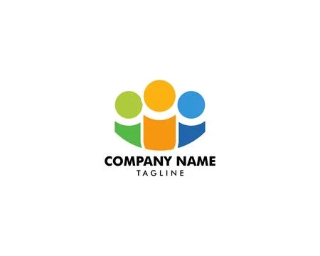 Community People Vector Logo Design Elements Illustrazione stock