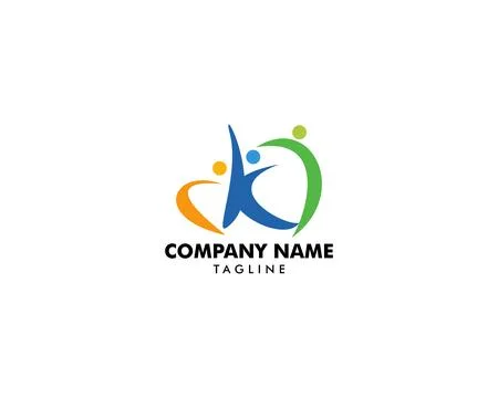Community People Vector Logo Design Elements 스톡 일러스트