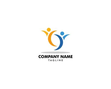 Community People Vector Logo Design Elements Illustrazione stock