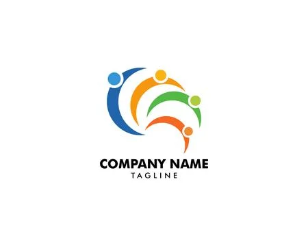 Community People Vector Logo Design Elements Illustration