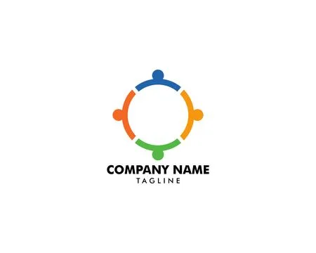 Community People Vector Logo Design Elements Illustrazione stock