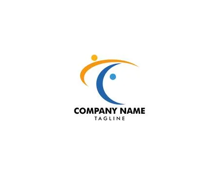 Community People Vector Logo Design Elements 스톡 일러스트