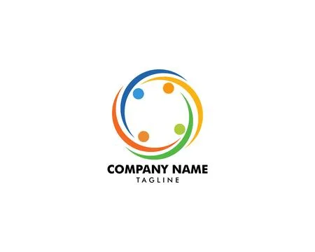 Community People Vector Logo Design Elements Illustration