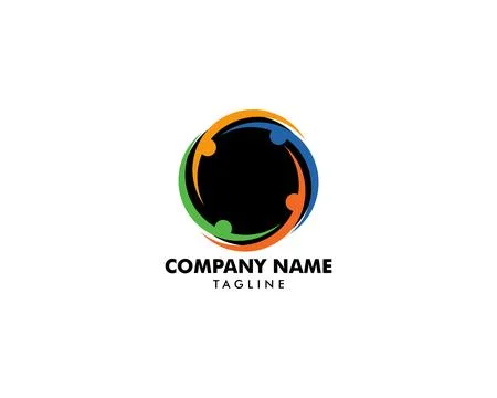 Community People Vector Logo Design Elements Stock Illustration
