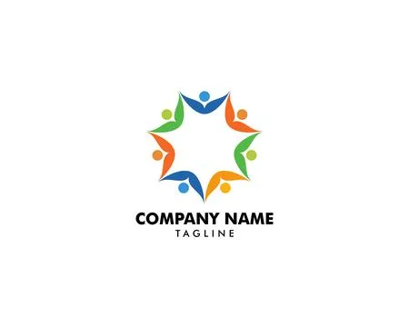 Community People Vector Logo Design Elements Illustration