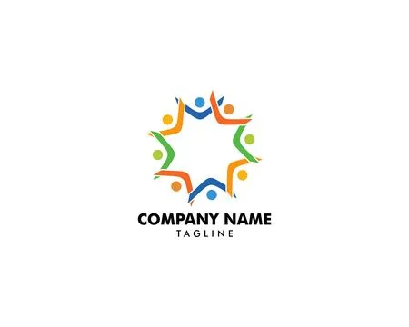 Community People Vector Logo Design Elements Stock Illustration