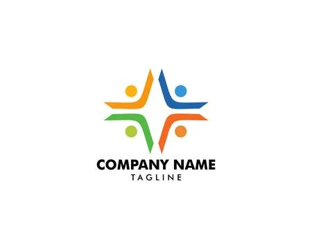 Community People Vector Logo Design Elements Stock Illustration