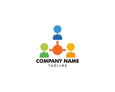 Community People Vector Logo Design Elements Stock Illustration