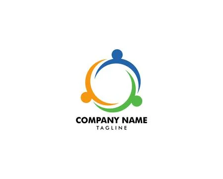 Community People Vector Logo Design Elements Stock Illustration