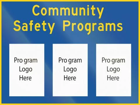 Community Safety Programs In Canada Stock Illustration