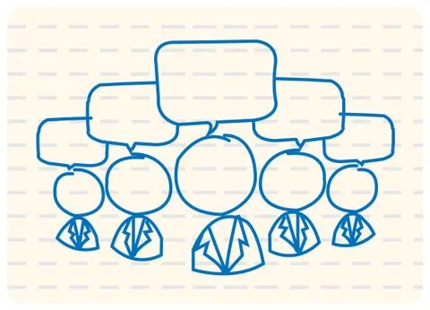 Community social network Stock Illustration