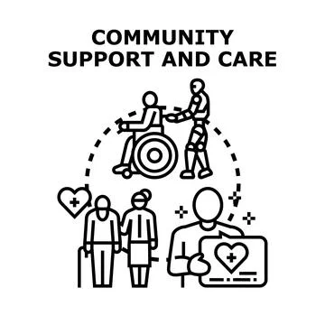 Community support and care vector illustration concept Stock Illustration