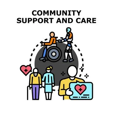 Community support and care vector illustration concept Stock Illustration