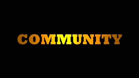Community text animation video. Stock Footage 224603833