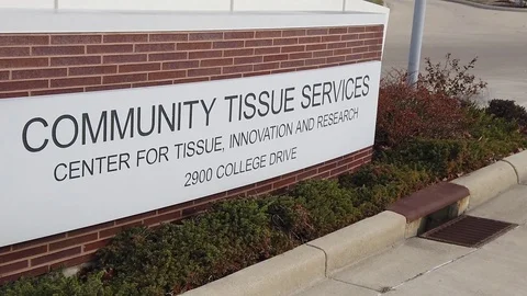 Community tissue services ground level Stock Footage 121421472