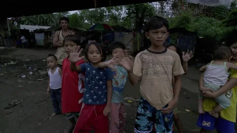A community under the bridge in Cagayan de Oro, City, Mindanao, Philippines Stock Footage 230033517