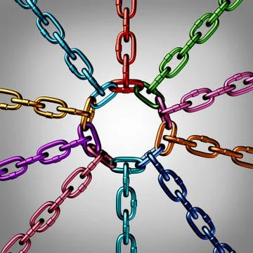 Community unity Stock Illustration